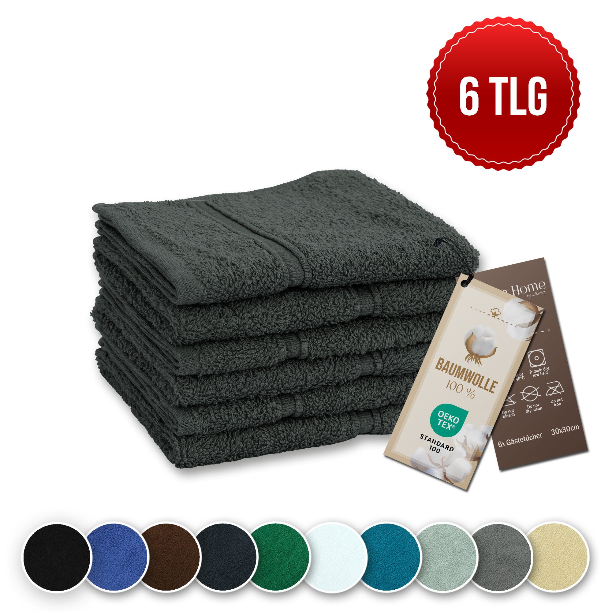 Veluna Home Gästehandtücher 30x30 cm Premium günstig online kaufen