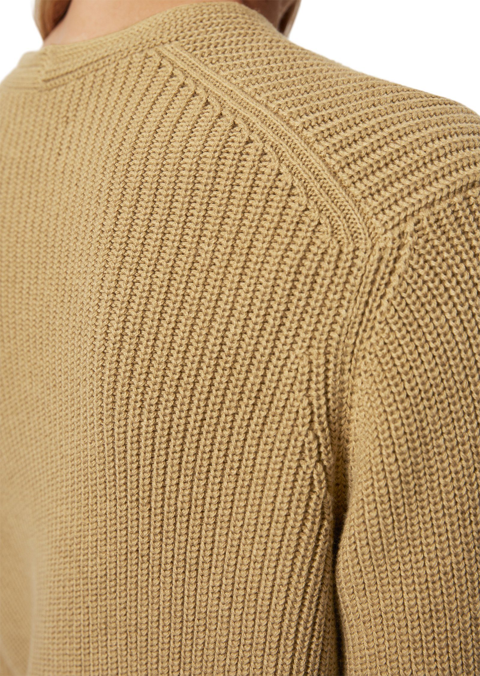 Marc O'Polo beige Cardigan Heavy-Weight-Organic-Cotton aus