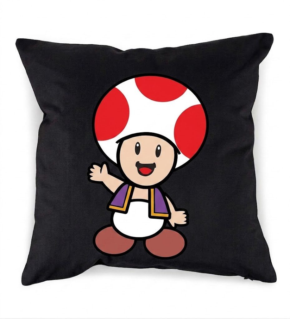 Dekokissen Toad Dekokissen Retro Comic Print Wohnkissen Motiv Sofa