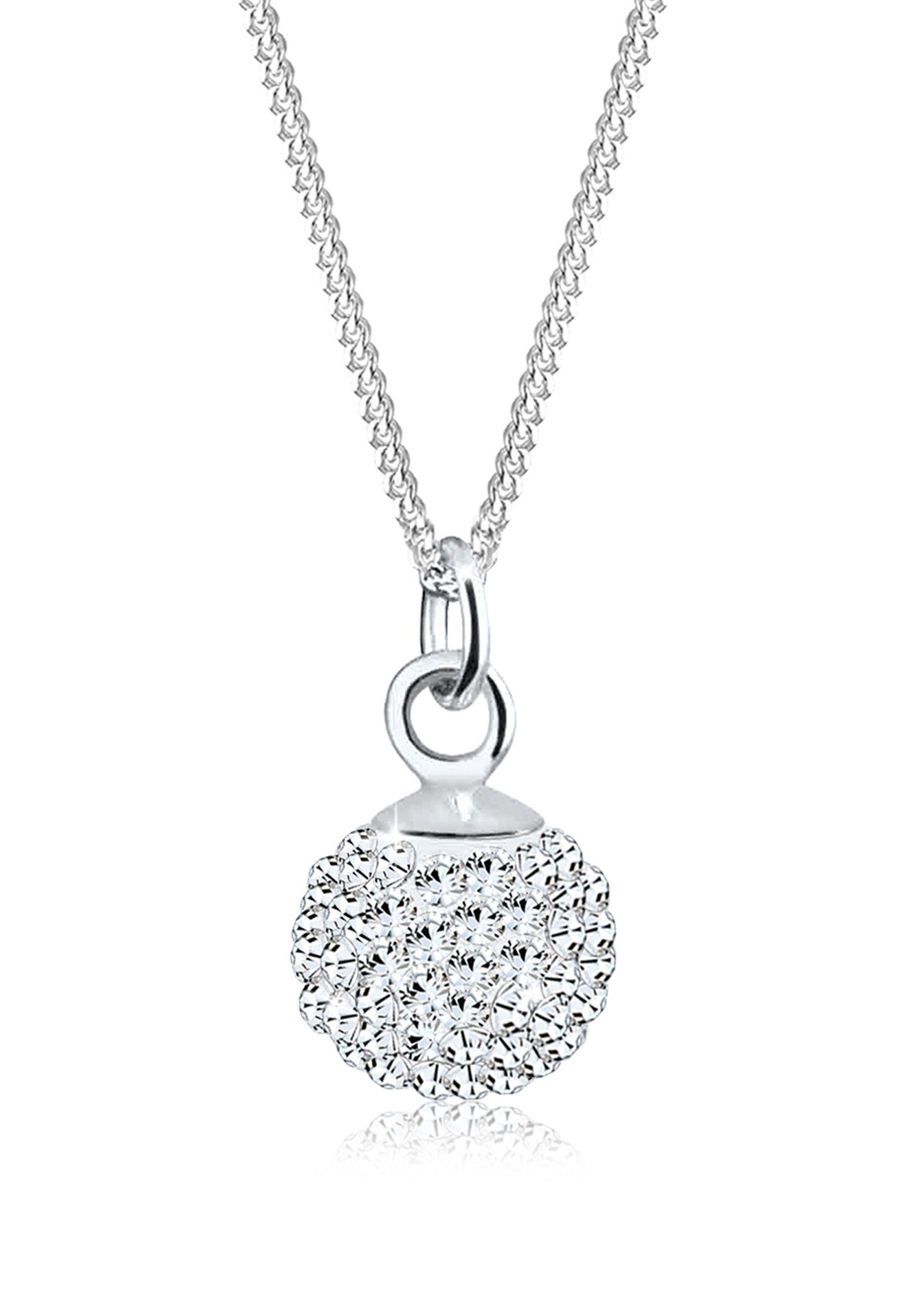Elli Kette mit Anhänger Anhänger Kugel 925 Silber, mit Kristallen von Swaro günstig online kaufen
