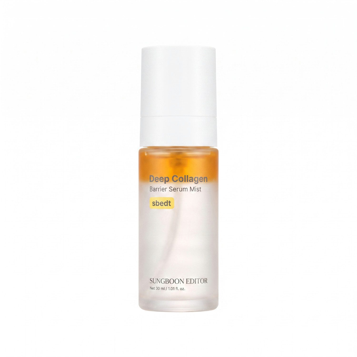 Sungboon Editor Gesichtsserum Deep Collagen Barrier Serum Mist Mini 30 ml, Gesichtsspray für alle Hauttypen, mit vier Hyaluron-Formen, Kollagenextrakt & sieben Peptiden