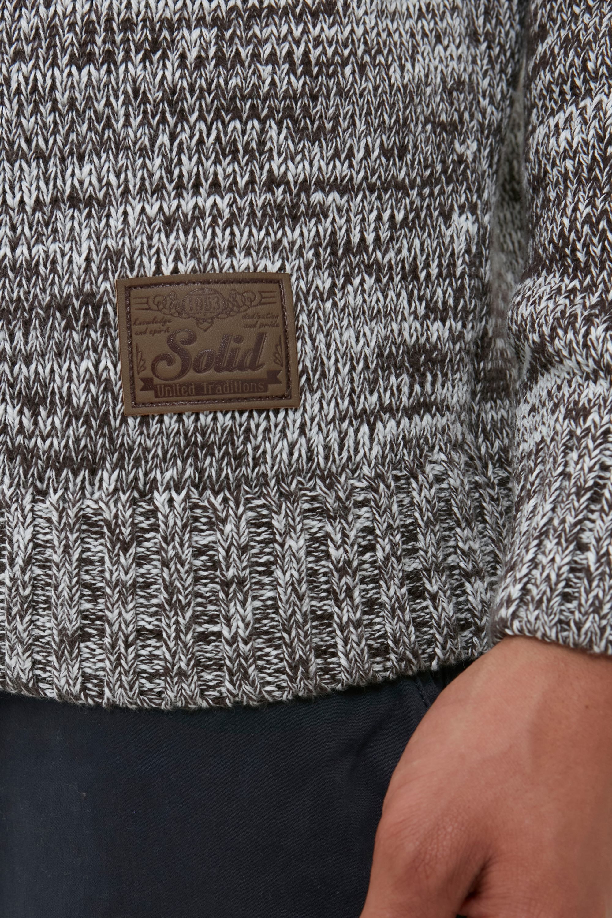 !Solid Strickjacke SDPomeroy Cardigan mit hochabschließendem Kragen