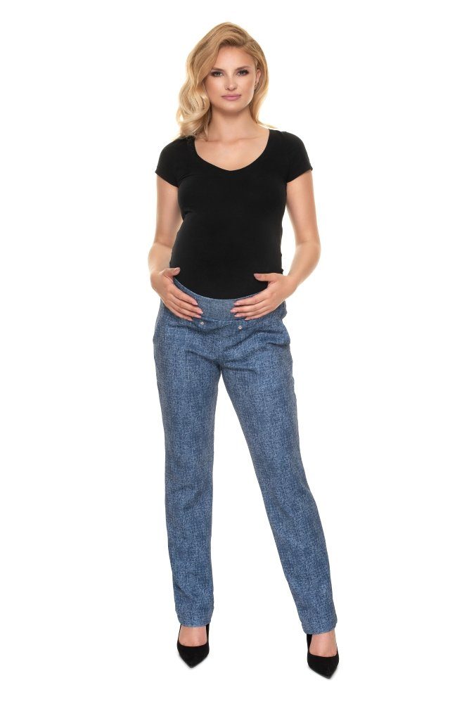 PeeKaBoo Umstandshose Umstands-Trägerhose in Jeansoptik Latzhose günstig online kaufen