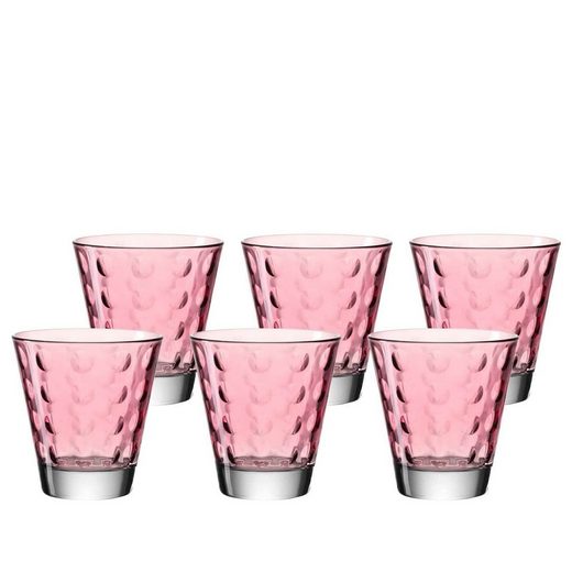 LEONARDO Glas »OPTIC Trinkgläser 140 ml 6er Set«, Glas