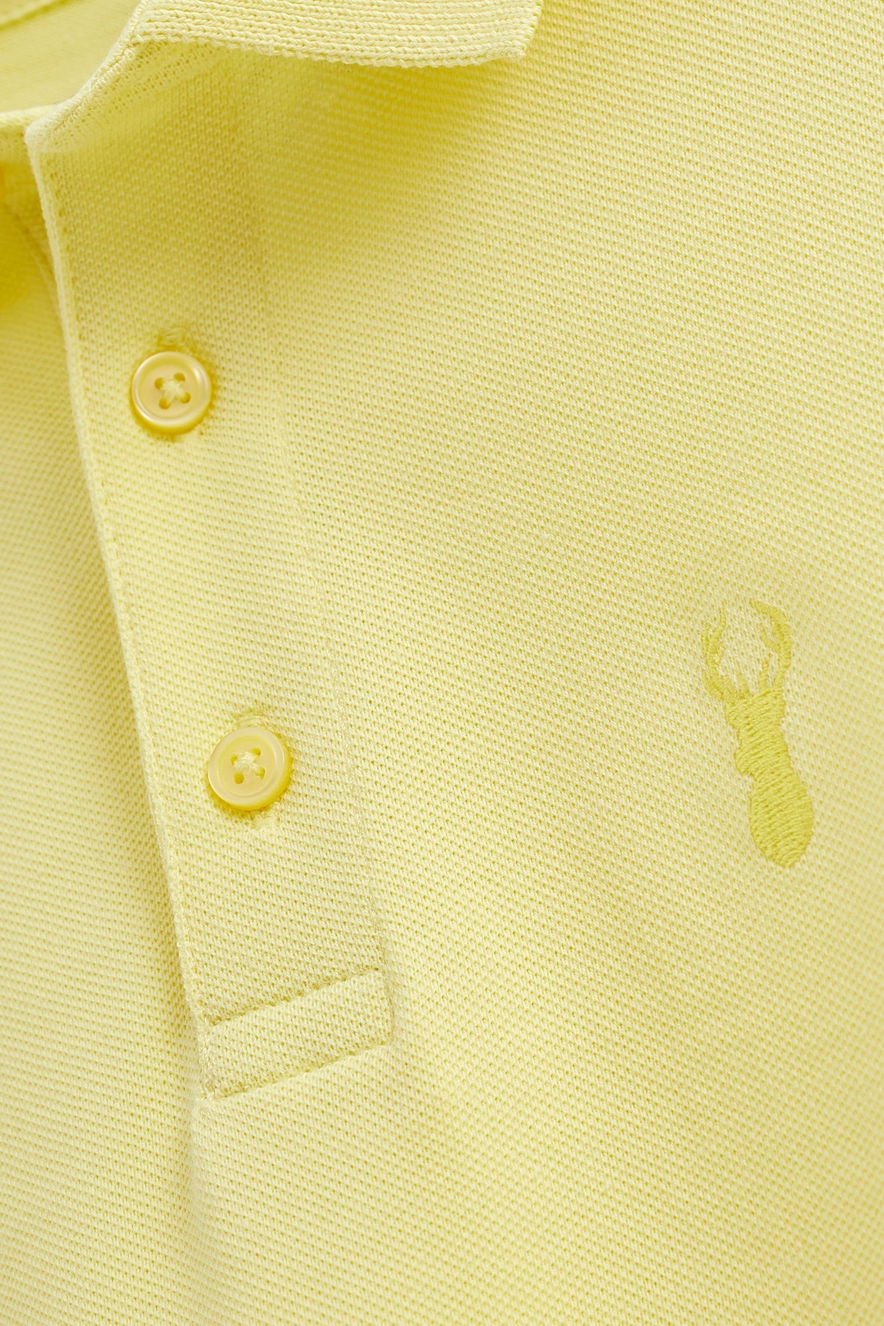 Kurzärmeliges Poloshirt (1-tlg) Yellow Next Polo-Shirt