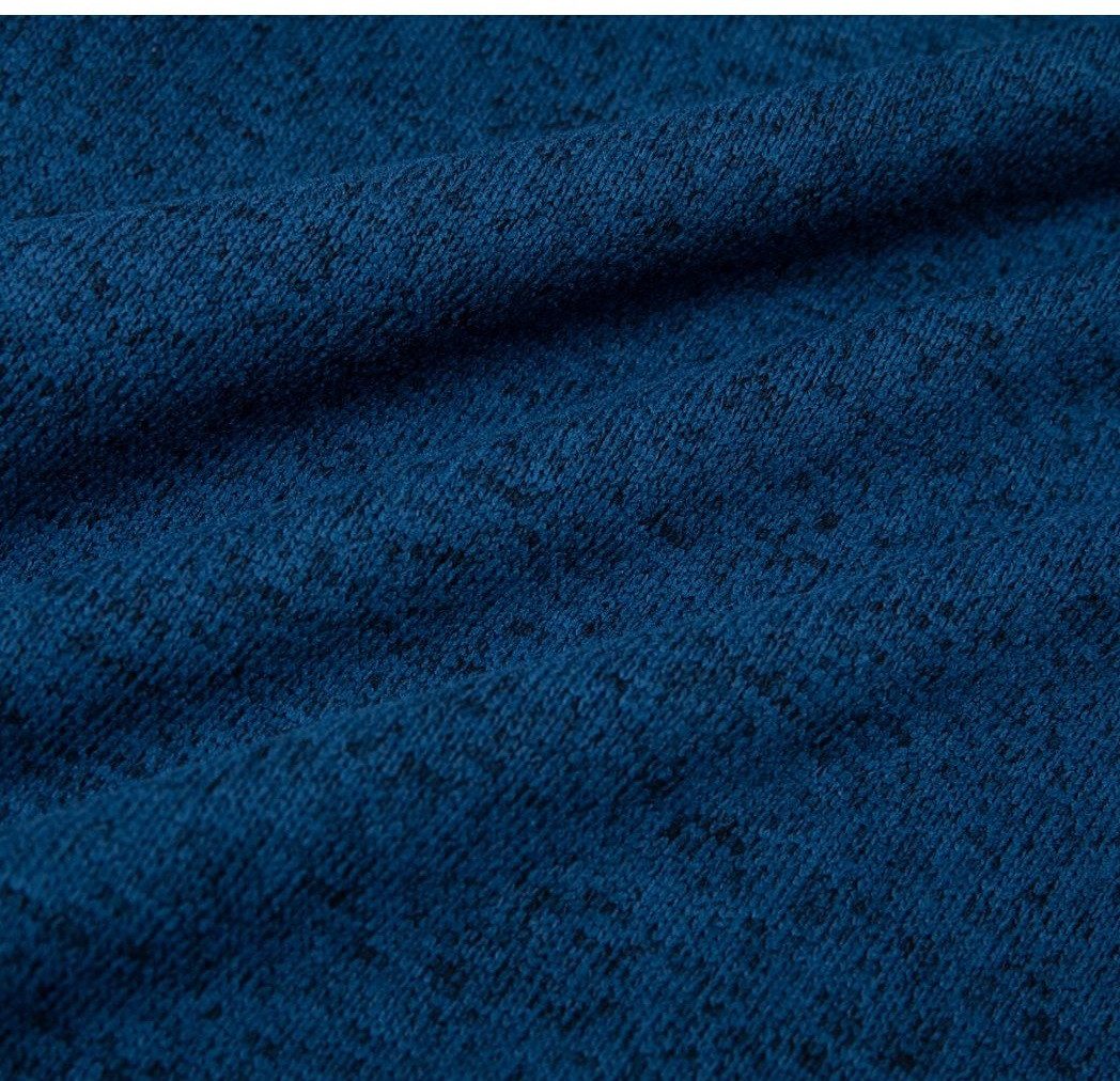 RennerXXL Strickfleecejacke Blue Wave Lotte Damen Fleece Jacke große Größen 46-56 Kontrastdetails, Logo-Stickerei, zusätzliche Oberarmtasche