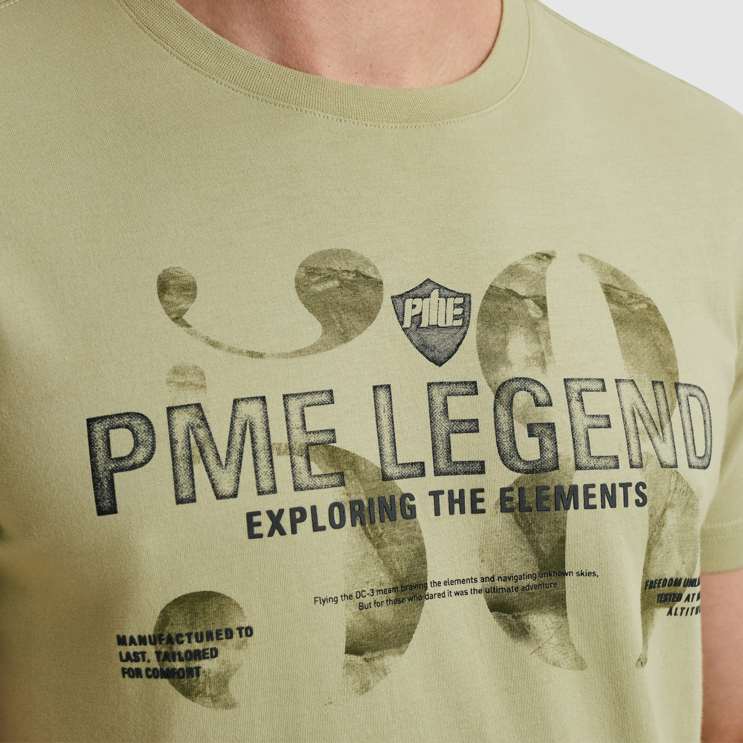 PME LEGEND T-Shirt mit Logo-Print