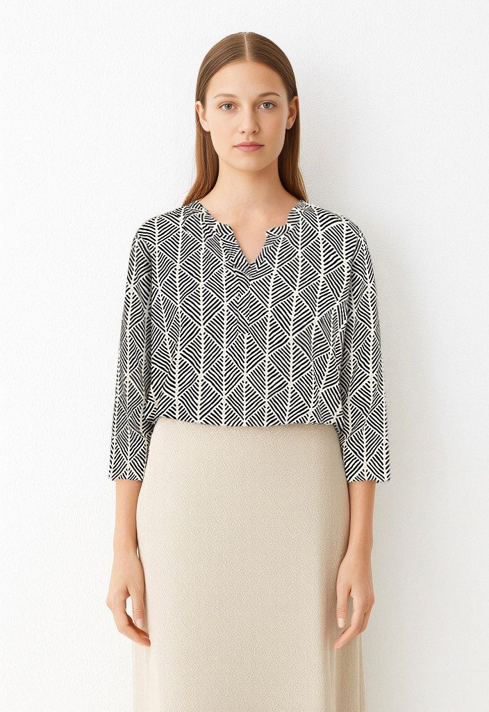 soyaconcept Schlupfbluse SC-FELICITY AOP 514