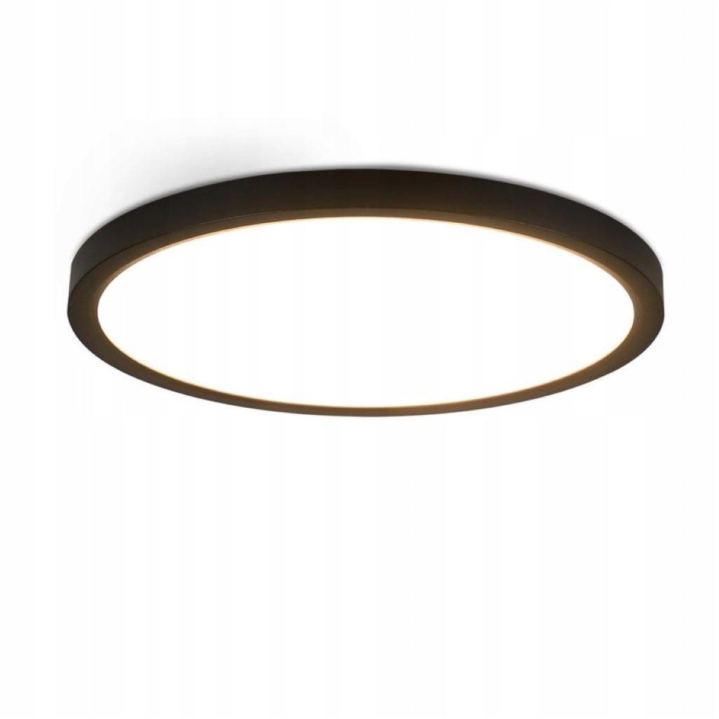 Nettlife LED Panel Deckenleuchte Schwarz Rund günstig online kaufen