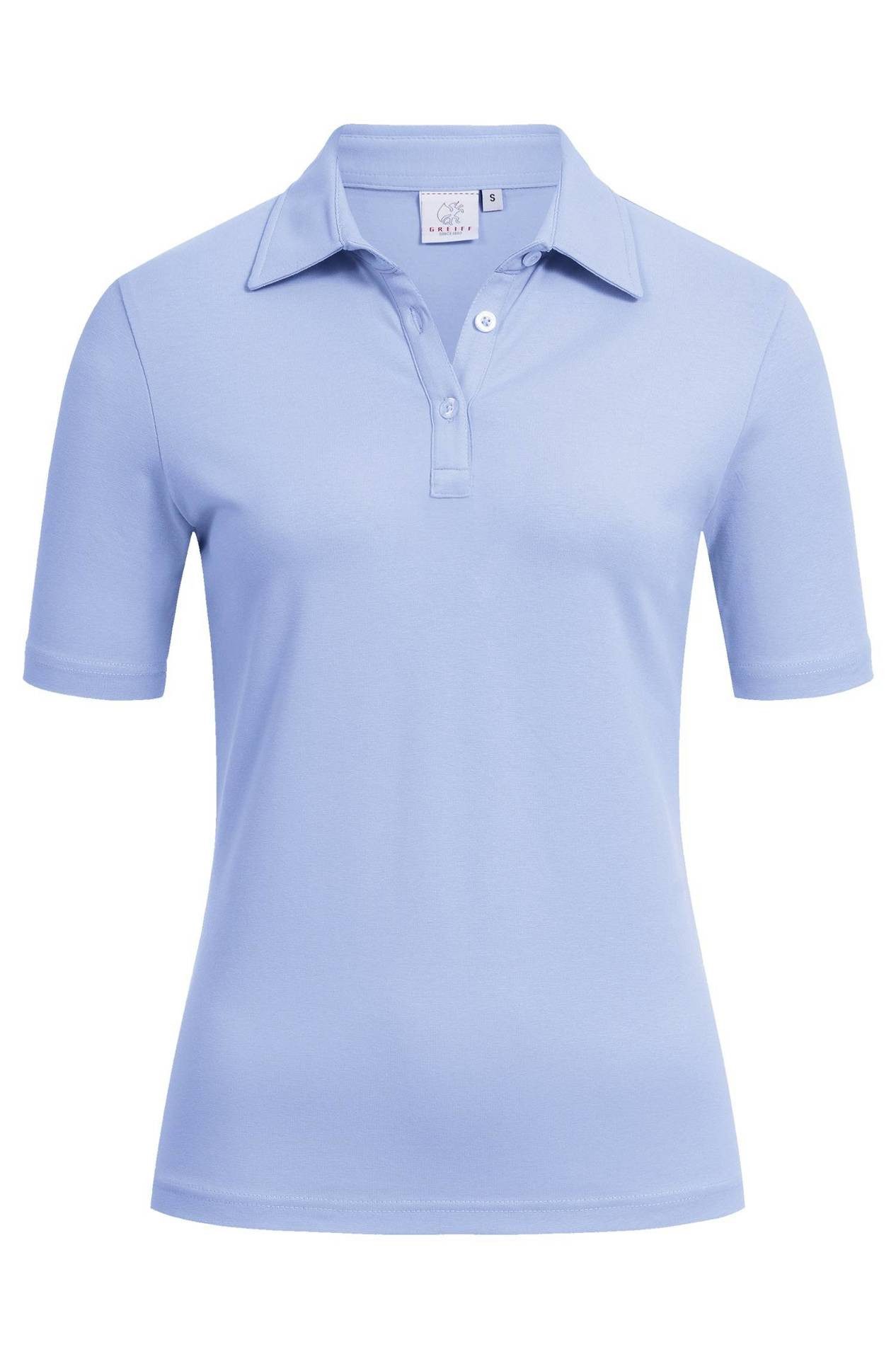 GREIFF Poloshirt Greiff SHIRTS Damen Poloshirt Kurzarm Kent Regular-Fit Hel günstig online kaufen