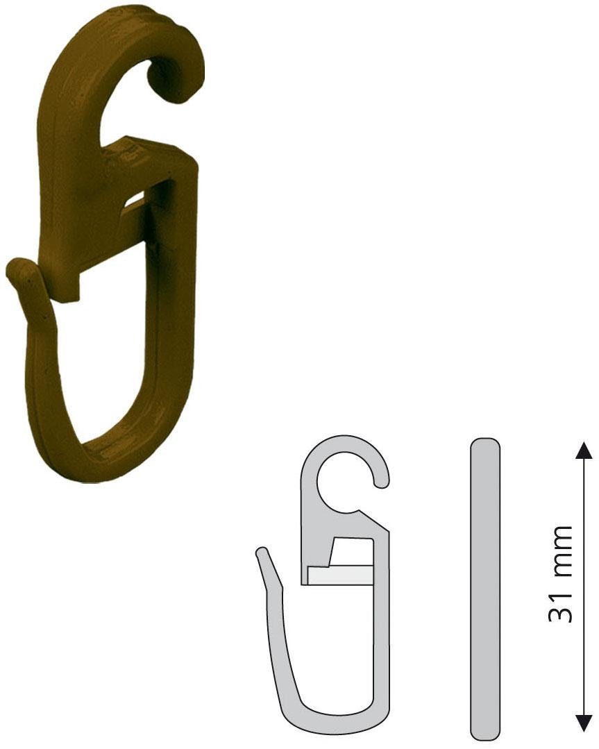 Liedeco Faltenclip, Gardinen, (Set, 8-St), Faltenlegehaken, günstig online kaufen