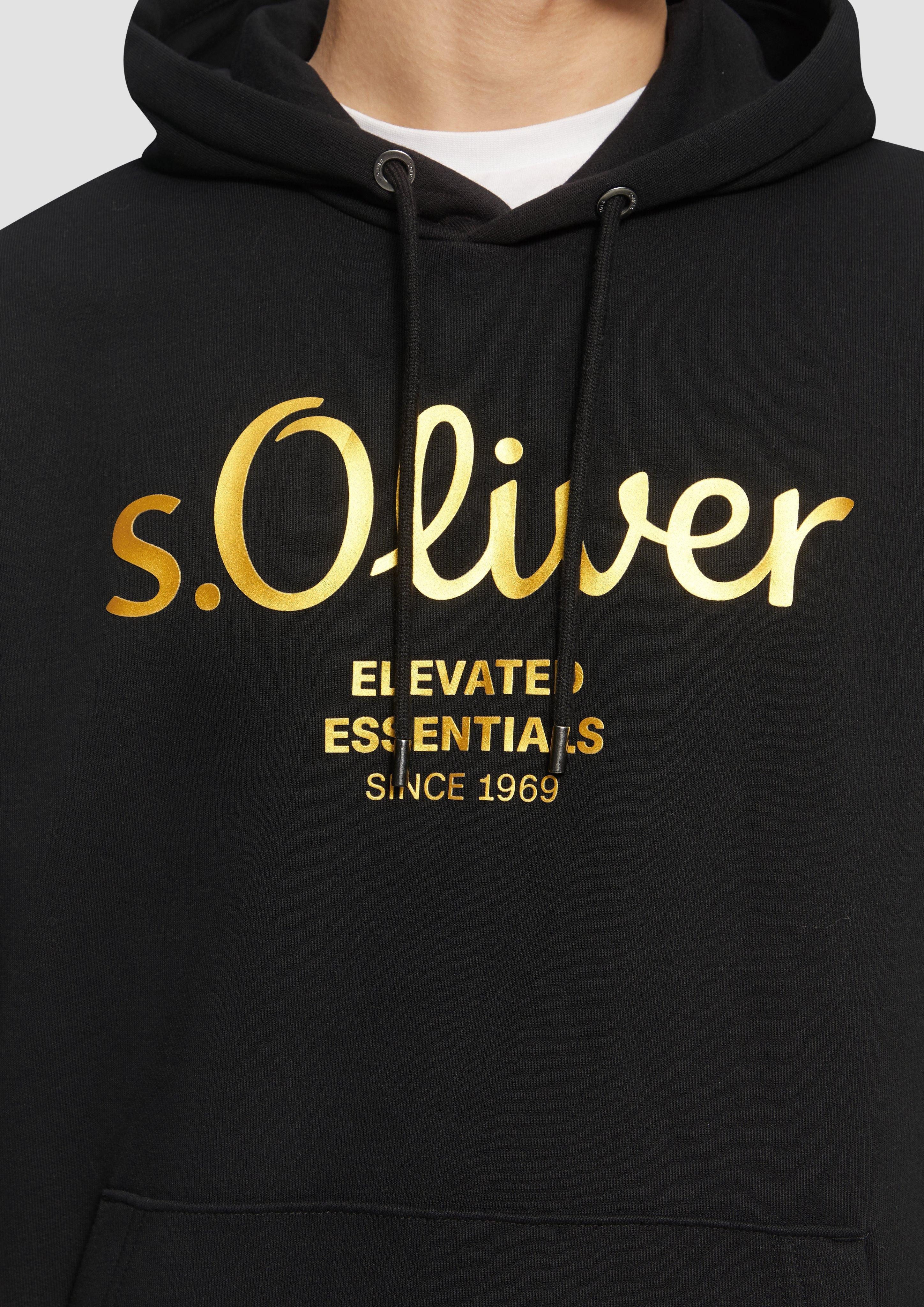 s.Oliver Sweatshirt Hoodie mit Gold- oder günstig online kaufen