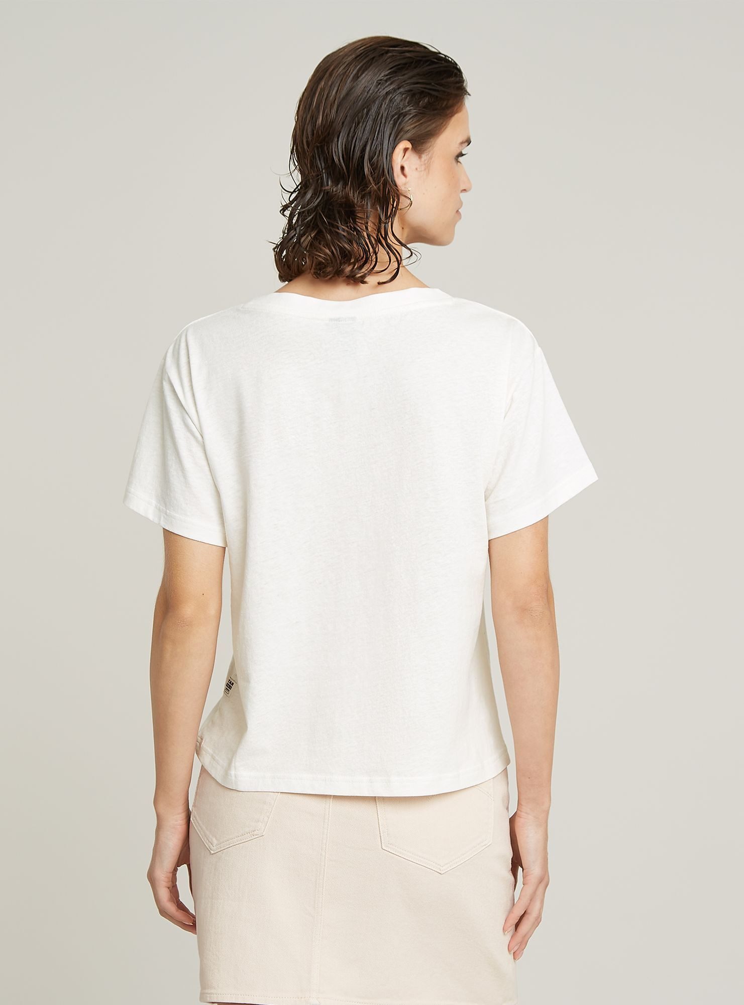 G-STAR T-Shirt Open V Relaxed Top
