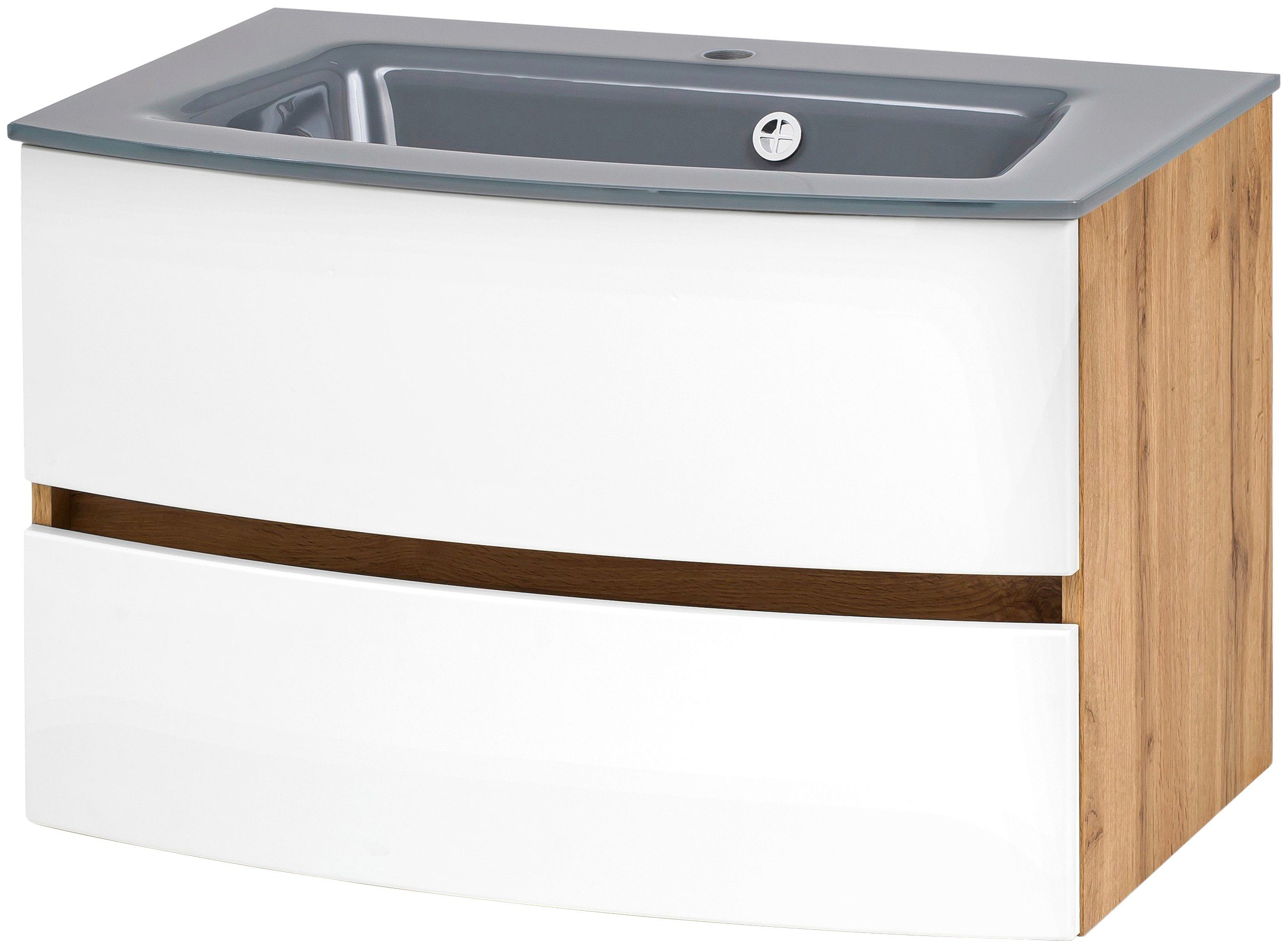 welltime Waschtisch "Kaunas" Breite 80 cm, mit Soft-Close Funktion günstig online kaufen