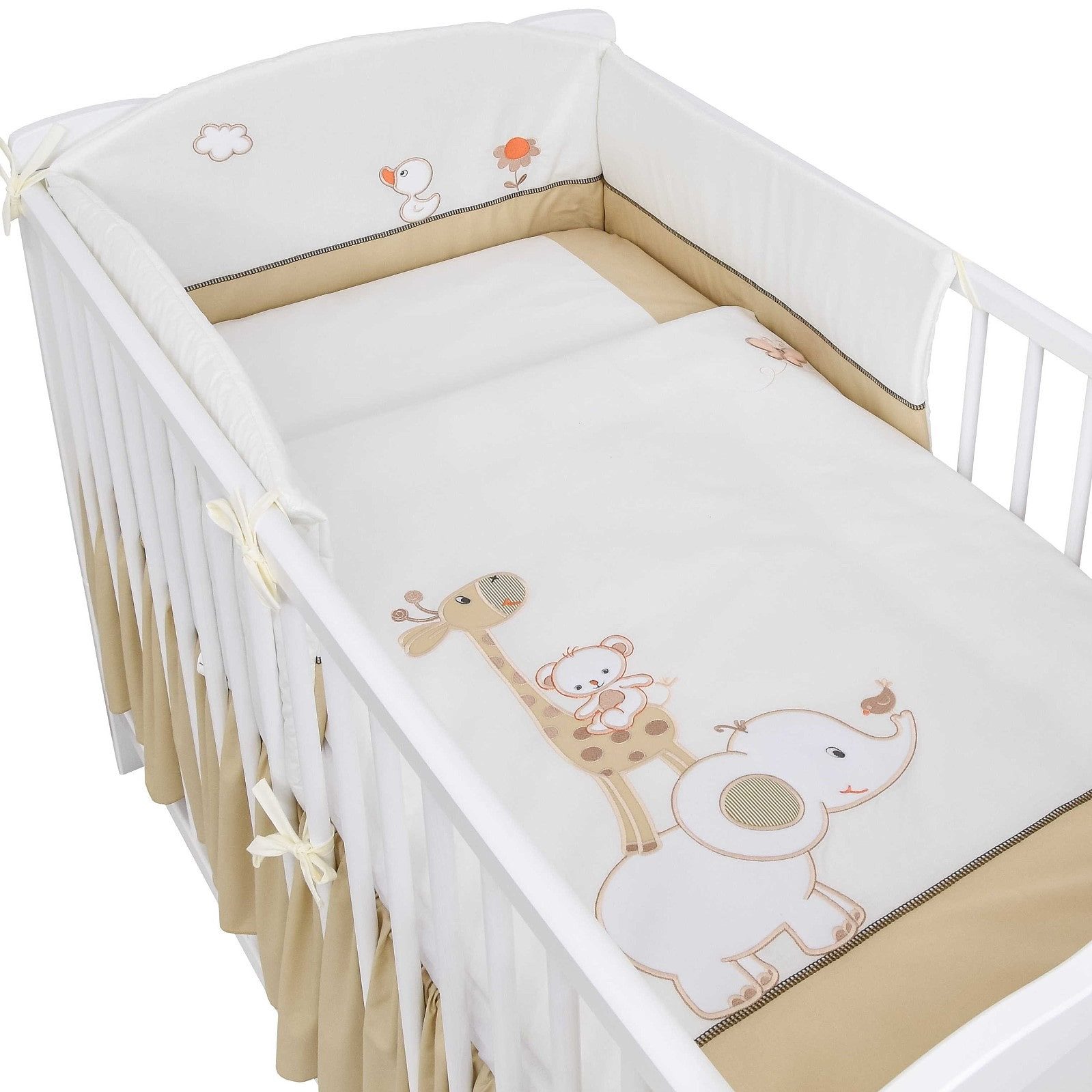 Baby-Delux Babybettwäsche Baby Bettwäsche Set 4-Tlg. Nestchen Chiffonhimmel günstig online kaufen