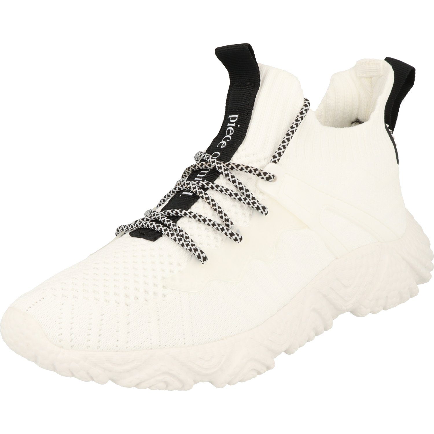 Schuhe Damen White sportliche piece mind. Halbschuhe Schnürschuh of 236-022 Sneaker