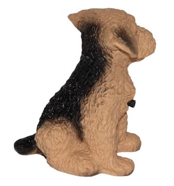 Otto Müller GmbH und Co. KG Tierfigur Deko Figur Hund Fox Terrier H 20 cm mit Scherzbewegungsmelder