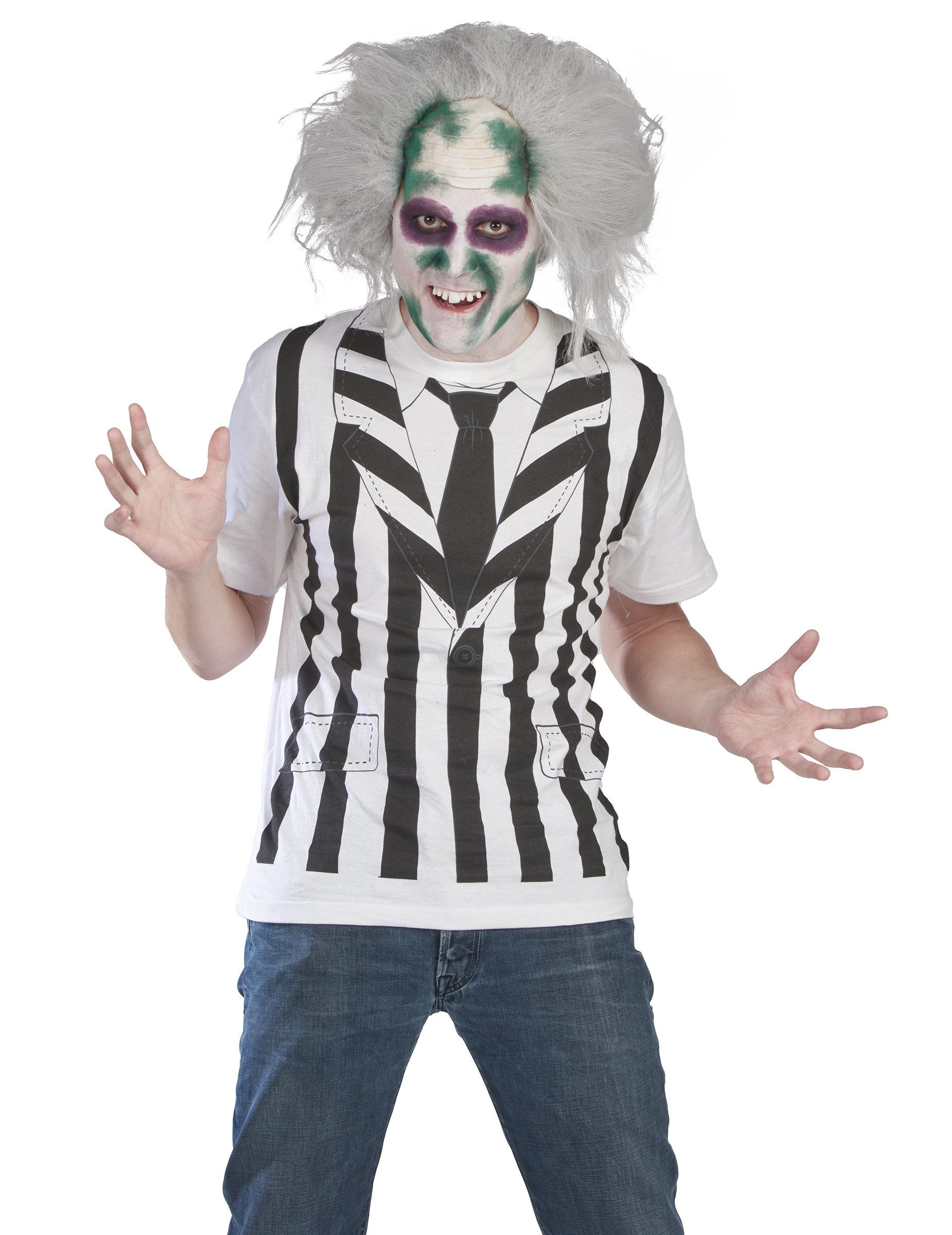 Rubie´s Kostüm Beetlejuice Kostüm mit Perücke für Erwachsene