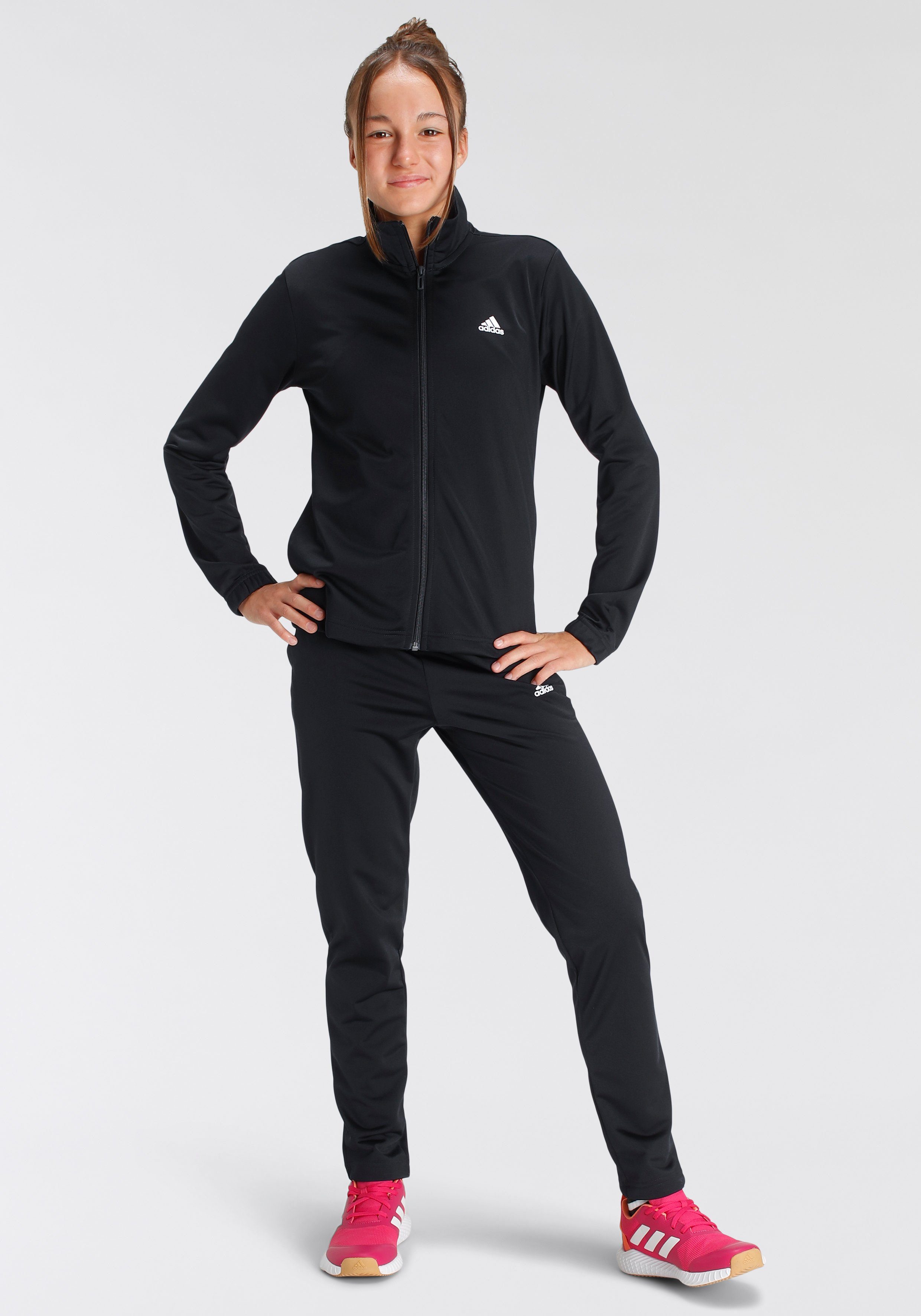 adidas Sportswear Trainingsanzug ESSENTIALS BIG LOGO (2-tlg) Black / White | Trainingsanzüge