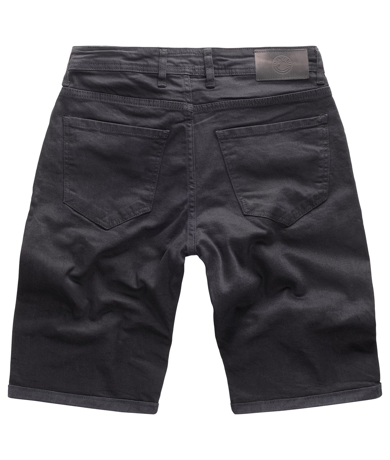 Gelverie Jeansshorts Herren Jeansshorts Stonewashed Schwarz G-303 günstig online kaufen