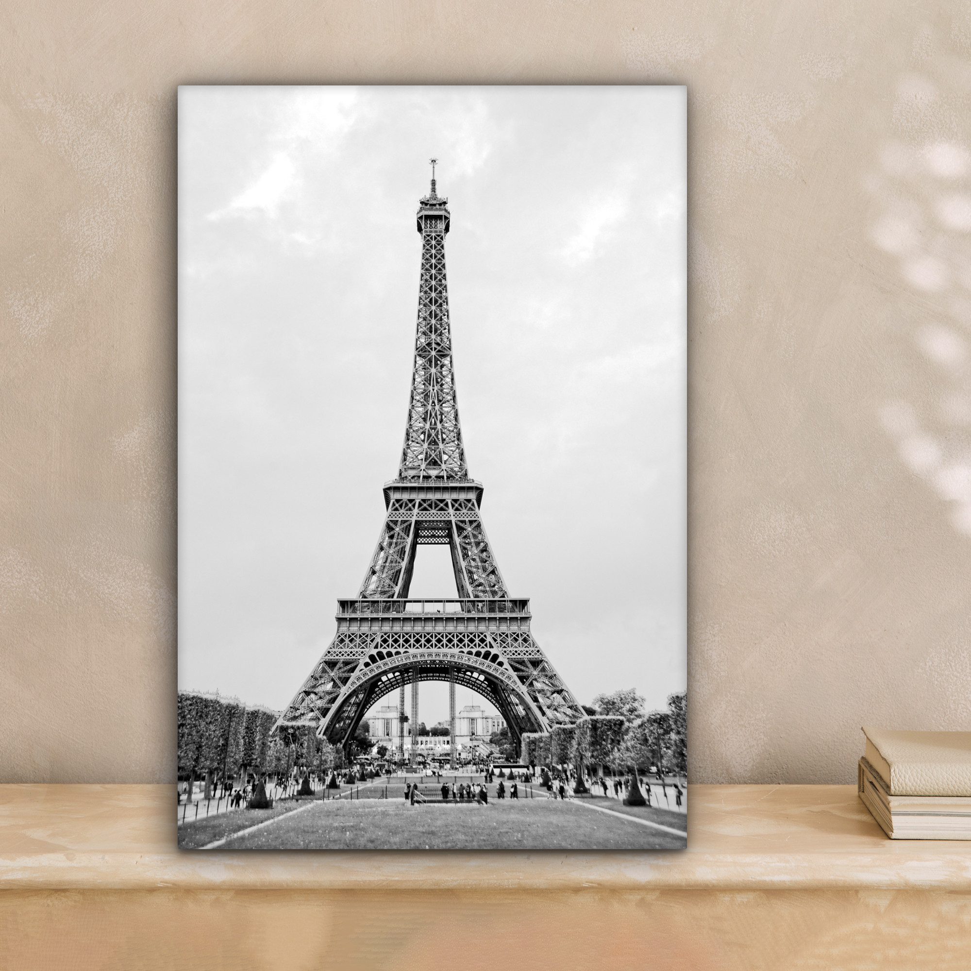 OneMillionCanvasses® Leinwandbild Schwarz-Weiß-Foto des Eiffelturms, Fotodr günstig online kaufen