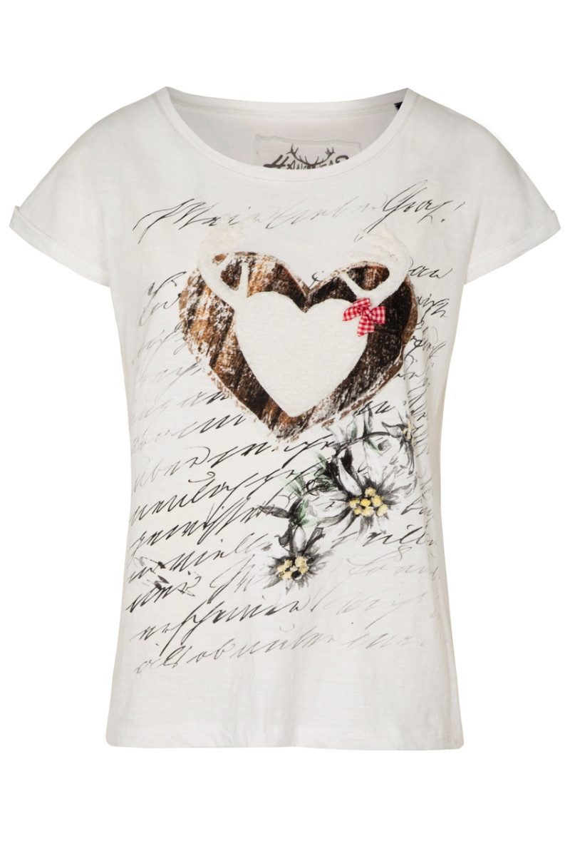 Hangowear Trachtenshirt Trachtenshirt Damen - ANABEL - offweiß günstig online kaufen