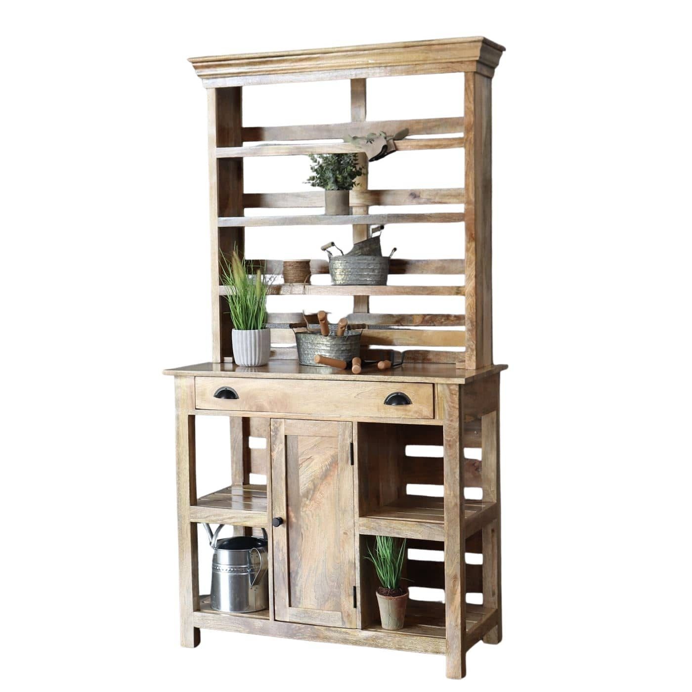 baario Pflanztisch Buffet VILLE Pflanztisch, massiv Gartenschrank Buffetschrank Outdoor Garten Terrasse