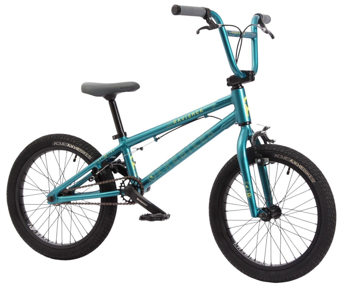 KHEbikes BMX-Rad KHE RAVISHER LL 18", 8,6 kg, Aluminiumrahmen, 360° Rotor, U-Brake, 1 Gang