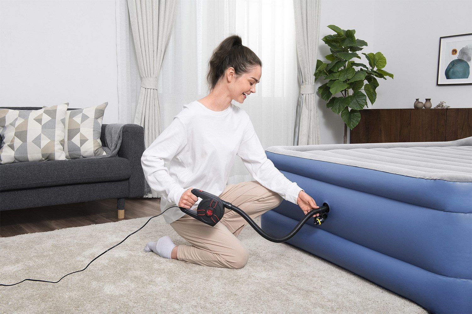 Bestway Elektropumpe PowerGrip™ Pro (Packung, 1-tlg., 1.200 l/min), max. Druck 2,2 PSI / 0,152 Bar