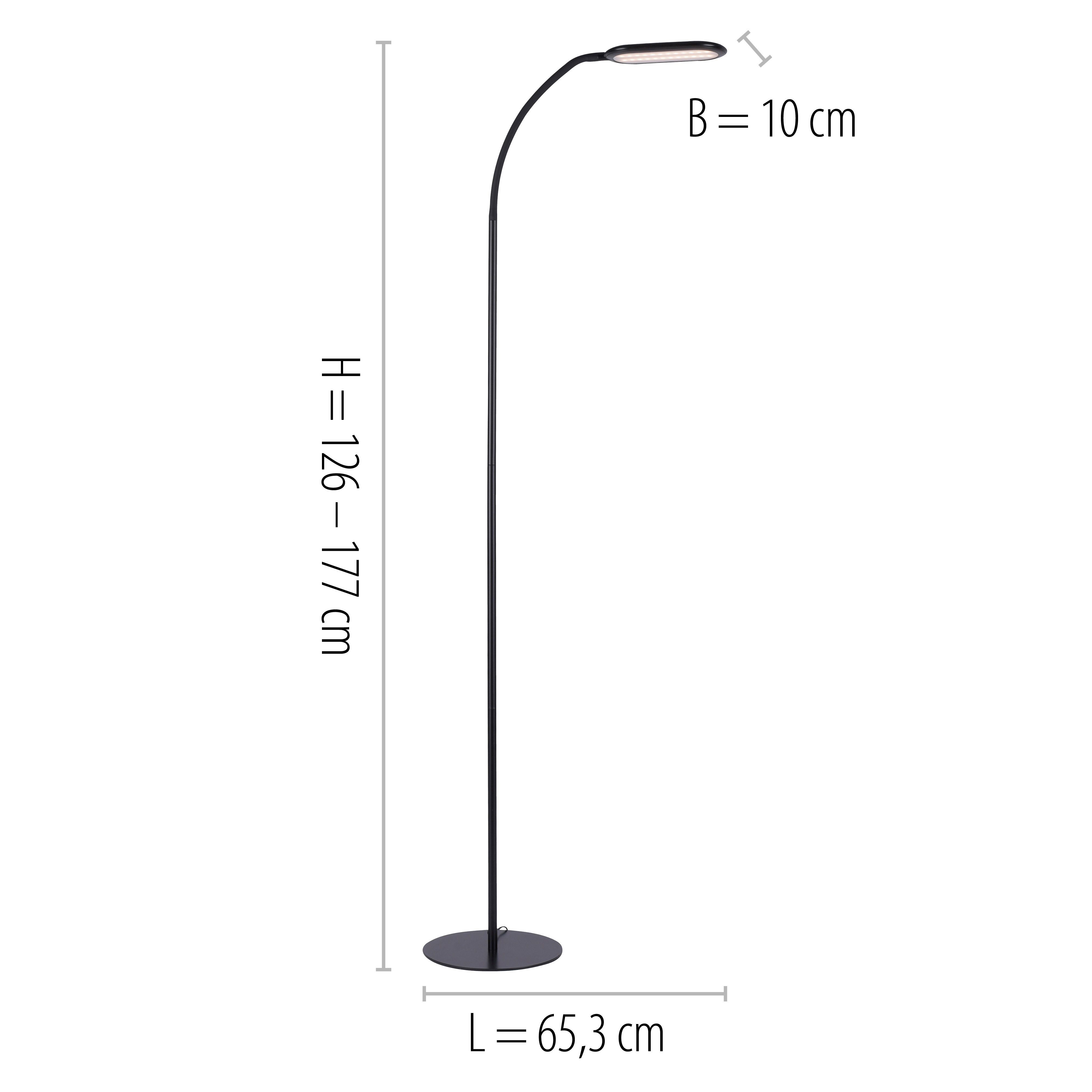 KELLY, kaltweiß, CCT Stehlampe integriert, dimmbar LED LED, warmweiß fest über Leuchten Touchdimmer Direkt tunable - - white,