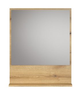 Furn.Design Badspiegel Bliss (Wandspiegel in Evoke Eiche, 80 x 74 cm), mit Ablage