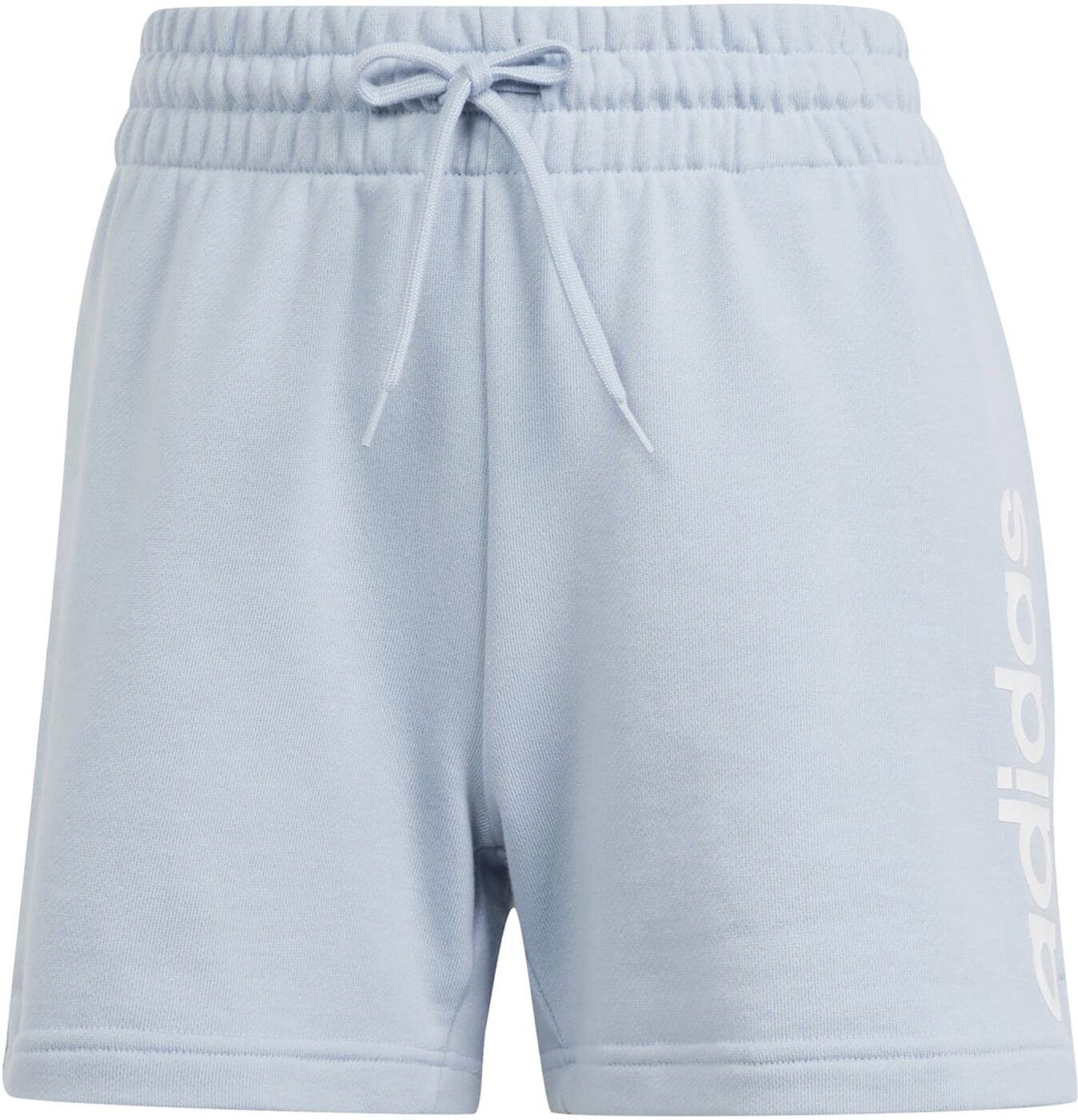 Shorts ESSENTIALS LINEAR FRENCH TERRY Damen Shorts hellgrau/weiß