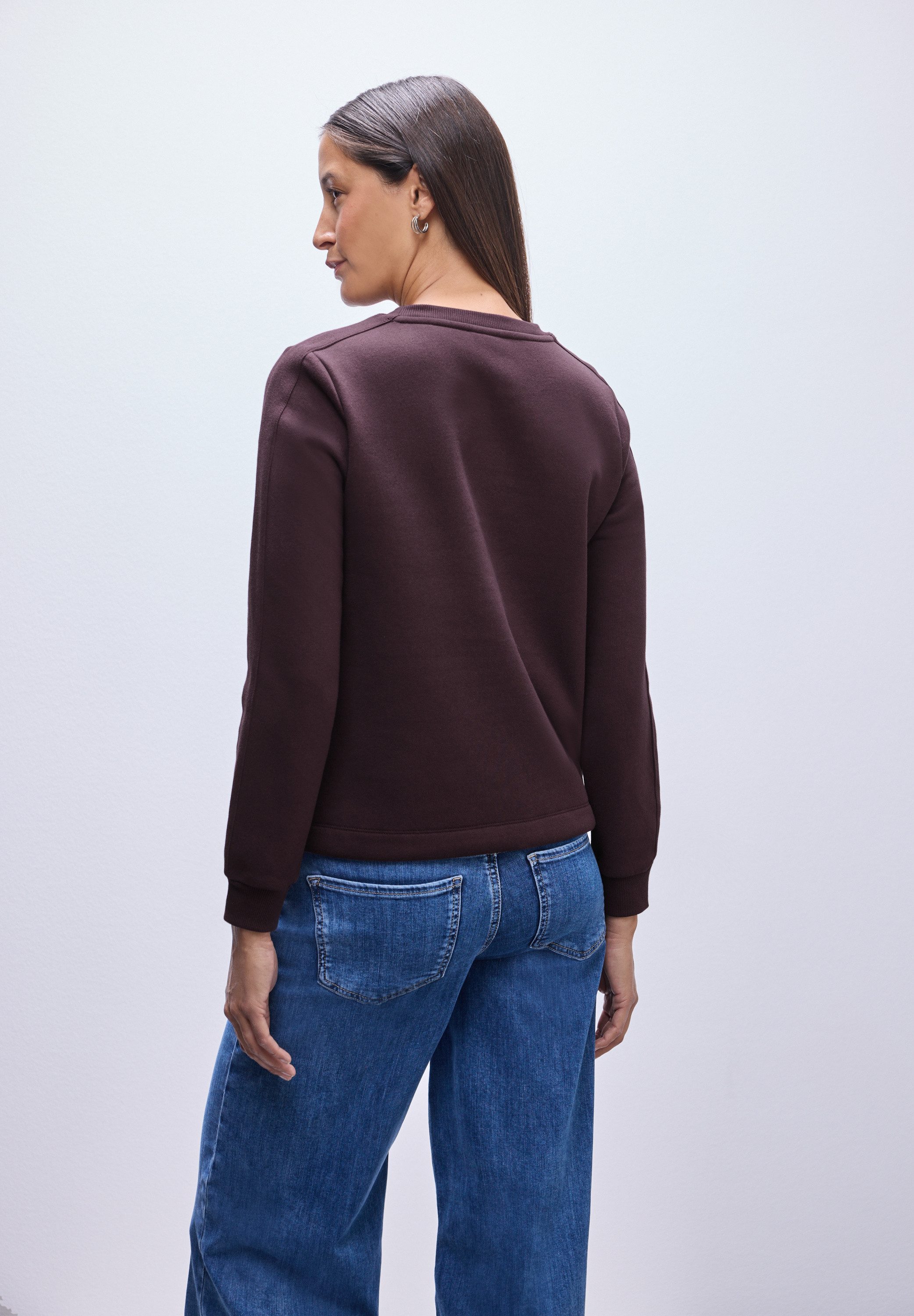 STREET ONE Sweatshirt mit Tunnelzug am Saum günstig online kaufen