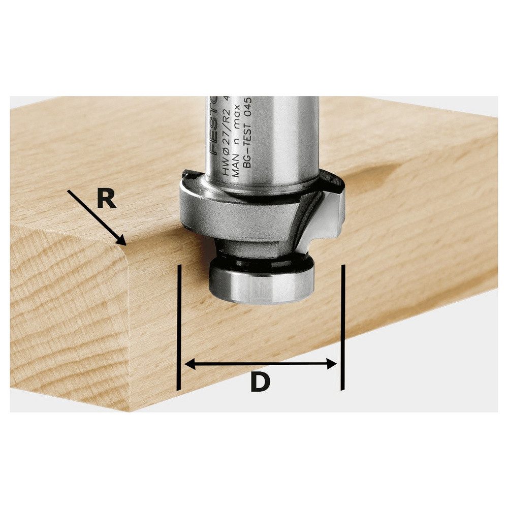 Fräse Festool 490095 Abrundfräser Produktabmessung, Ø 27 mm