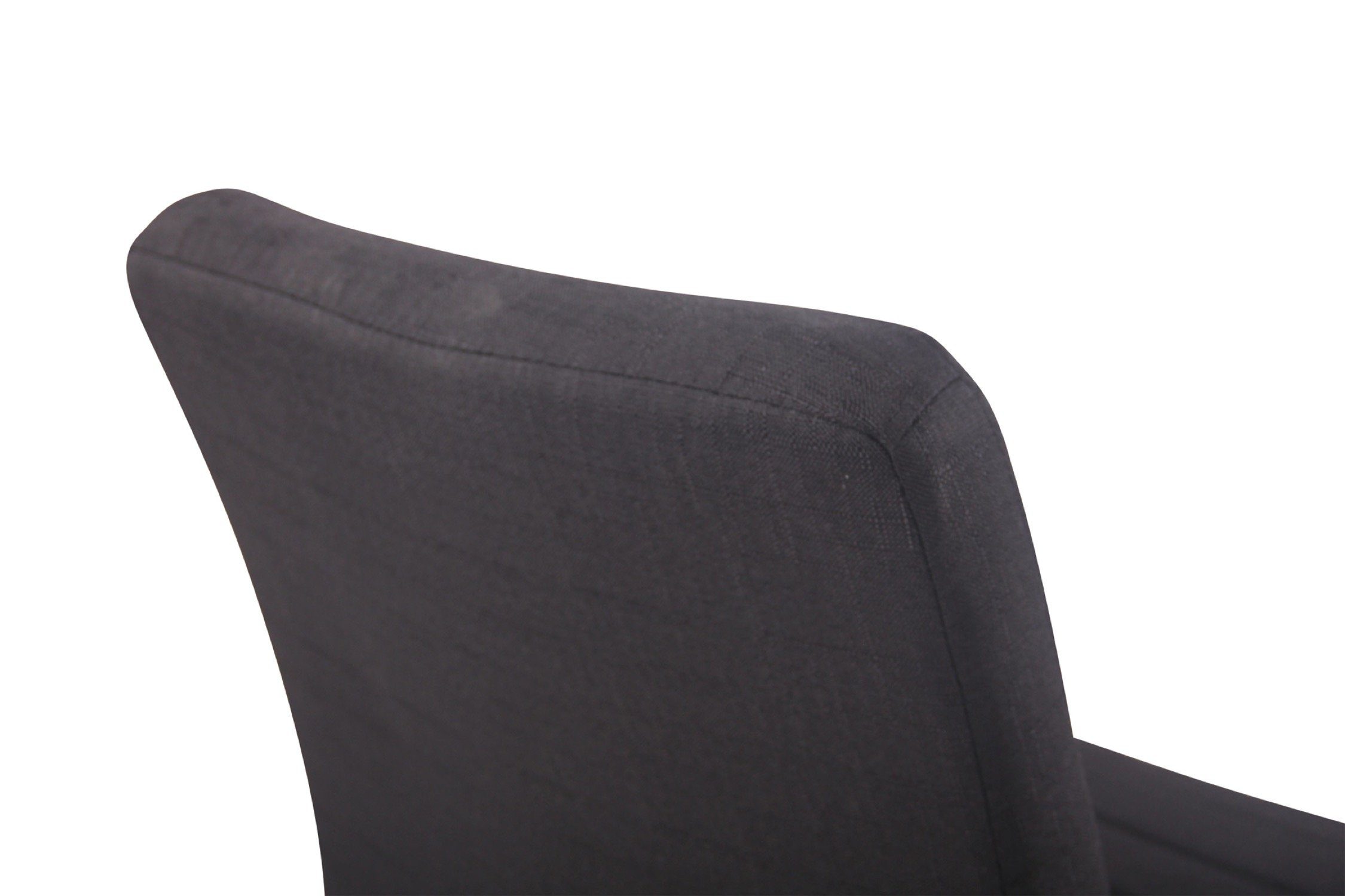 Esszimmerstuhl (Besucherstuhl Farbe: 97cm mit 60 mit Maße 44 Evon Trompetenfuß), formschönen Küchenstuhl (TxBxH): Stoffbezug - - x TPFLiving x schwarz feinstem