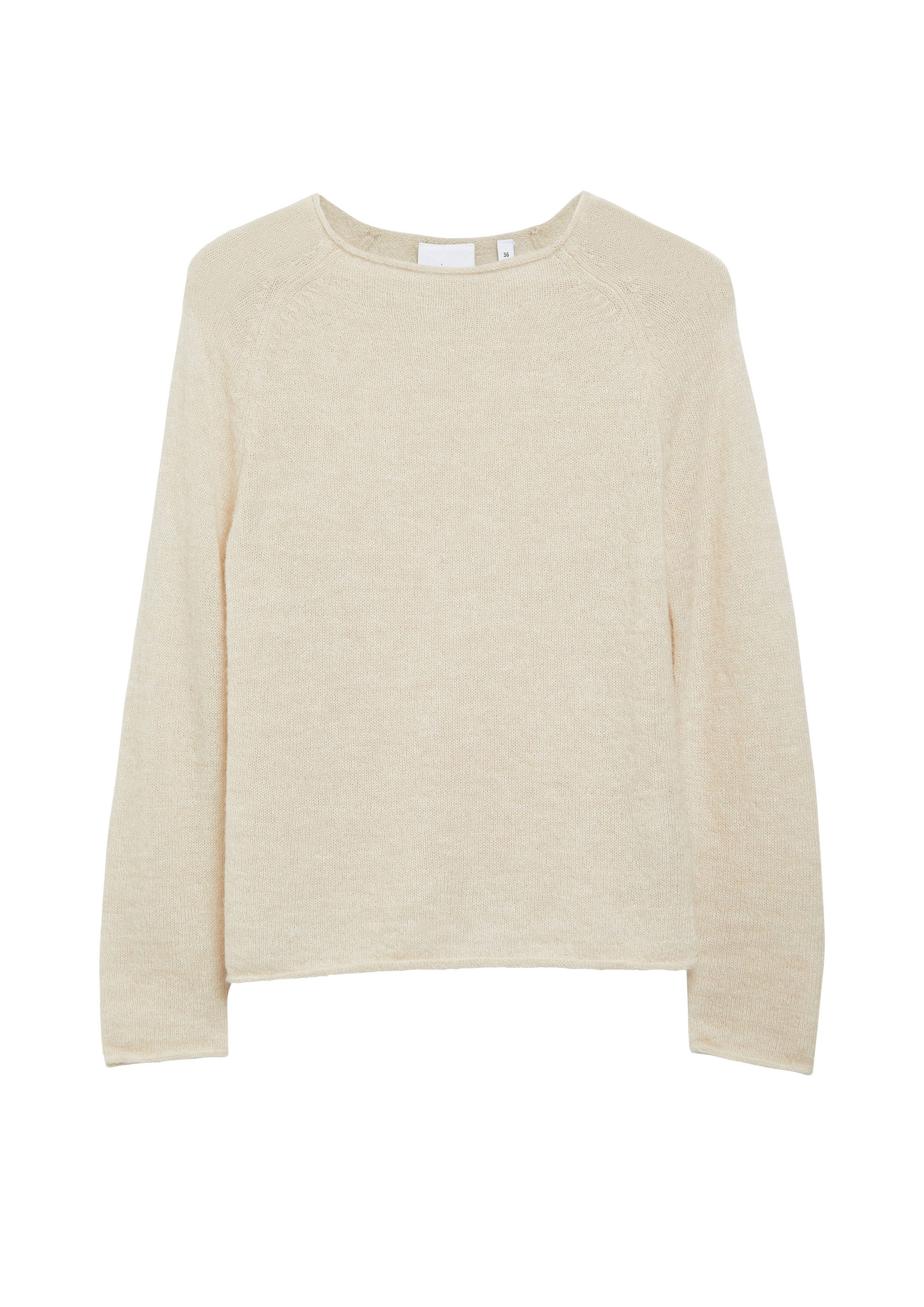 comma Longpullover Strickpullover Leichter Alpakamix-Pullover