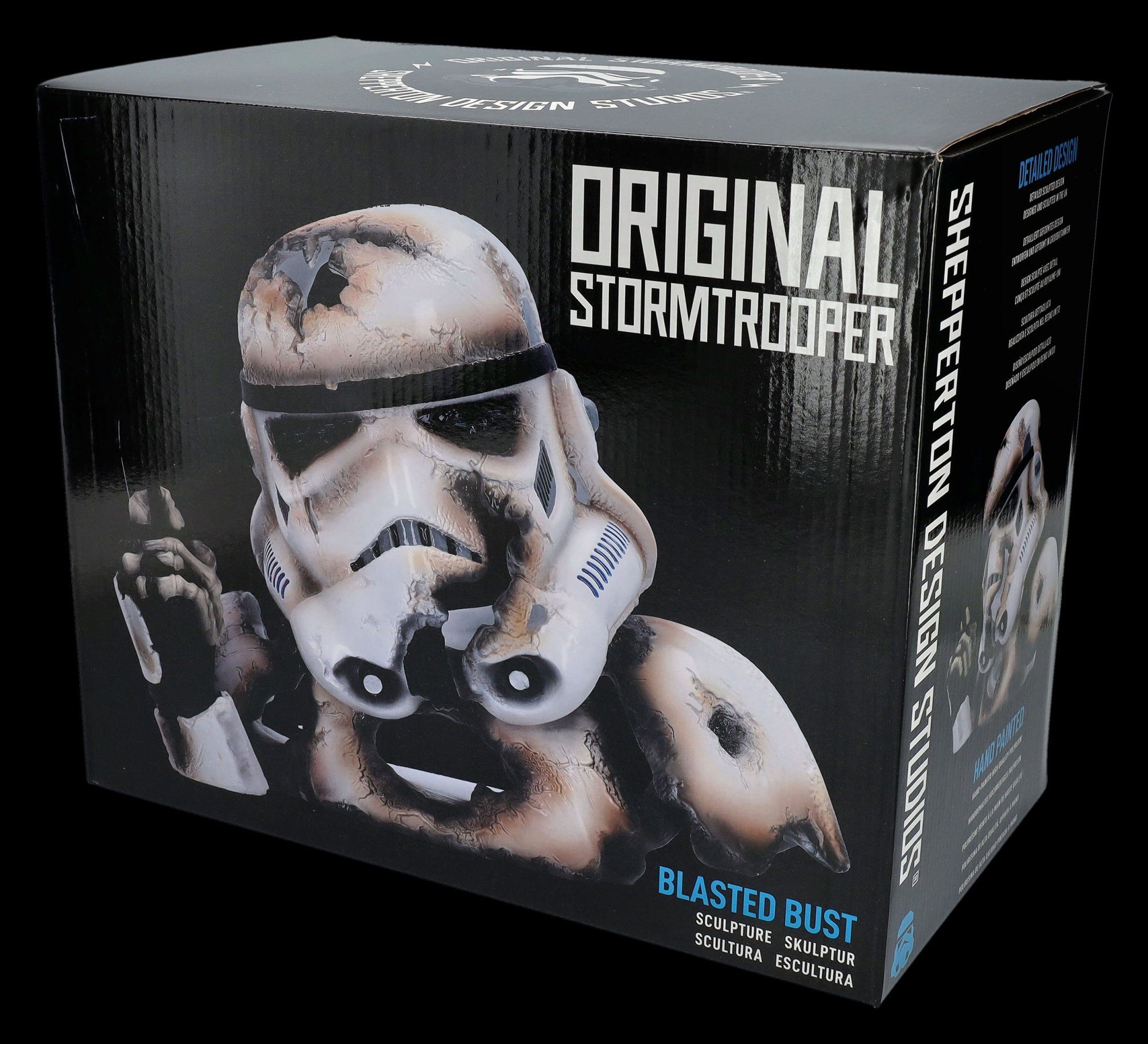 Figuren Shop GmbH Dekofigur Stormtrooper Sci-Fi Büste - Dekofigur Blasted - Figur Merchandise
