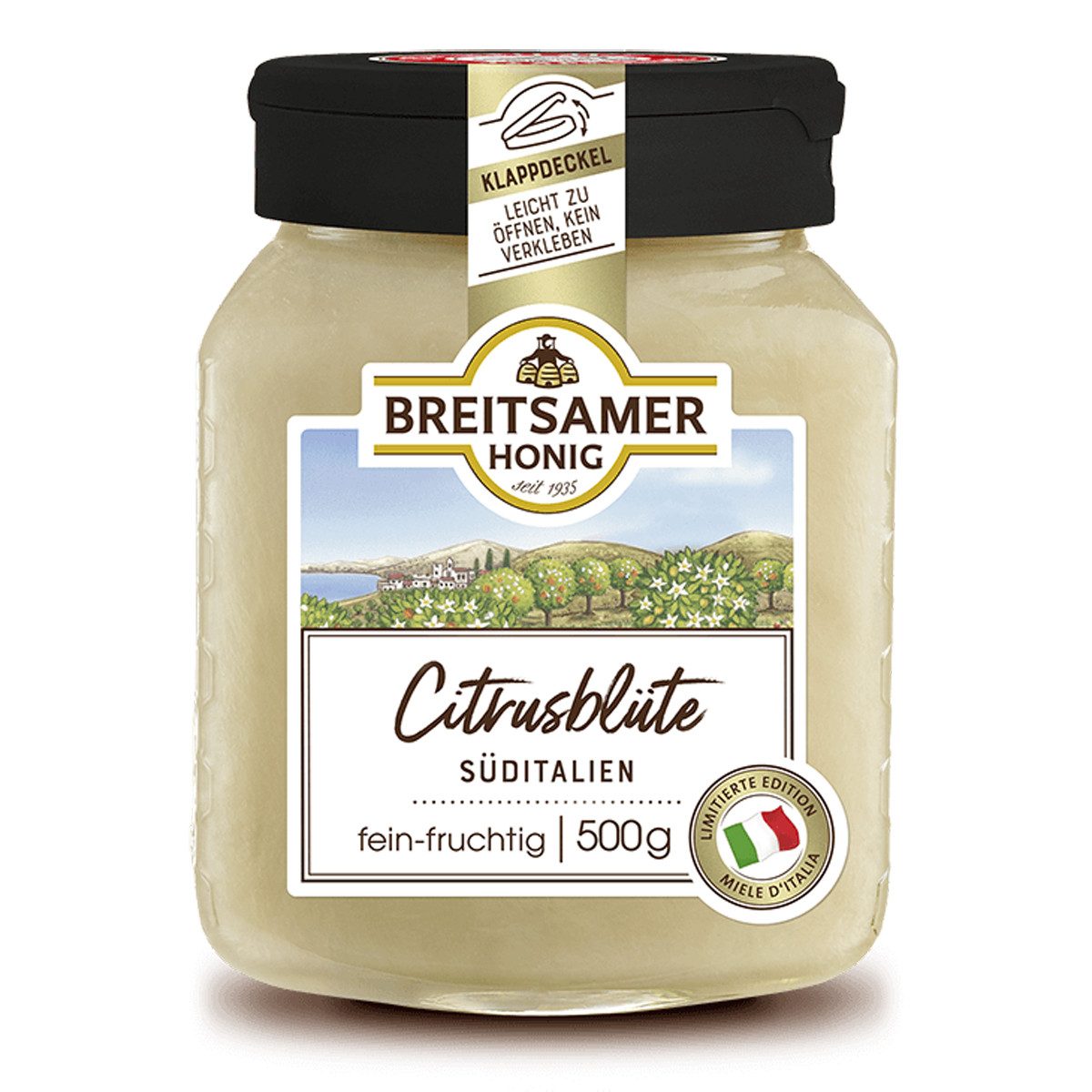 Breitsamer Honig Honig, Breitsamer Honig Citrusblüte Sizilien 500g