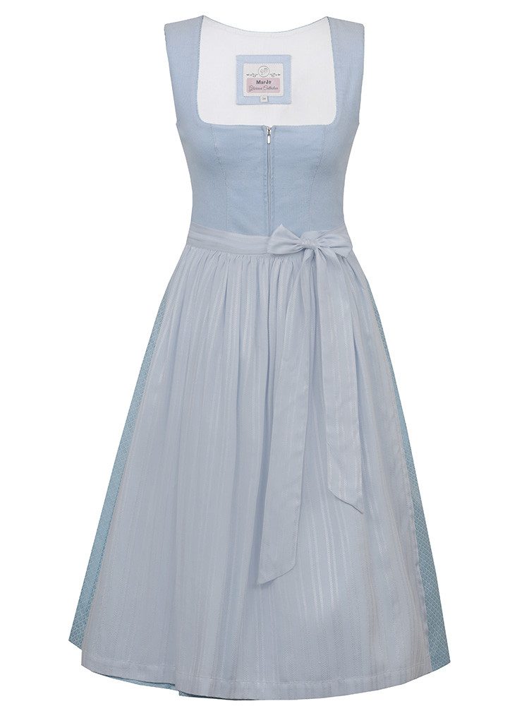 MarJo Dirndl Dirndl Rimsting 70cm Länge babyblau