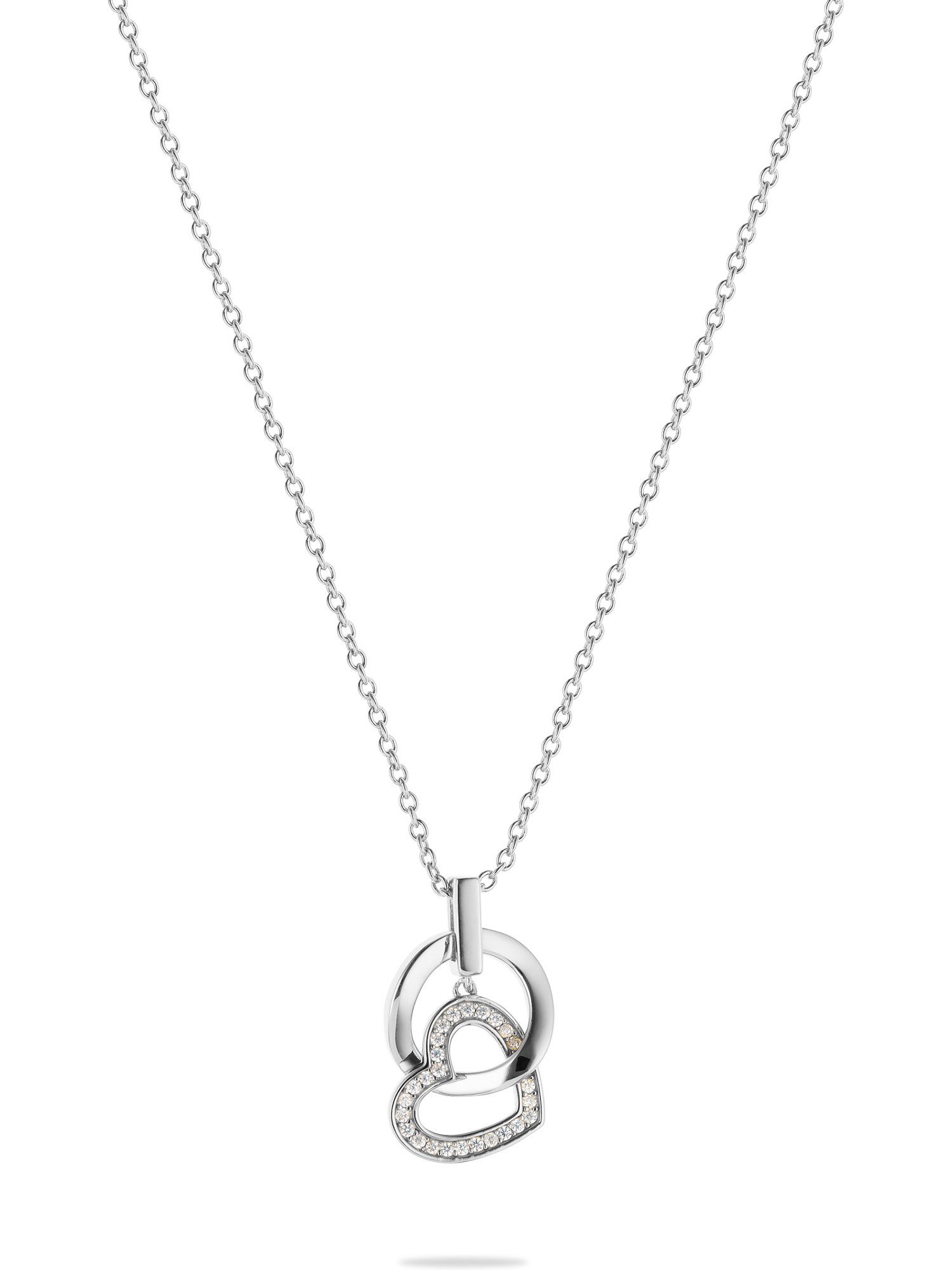 JETTE Silberkette JETTE Damen-Kette 925er Silber, recycelt Zirkonia, HEARTS günstig online kaufen