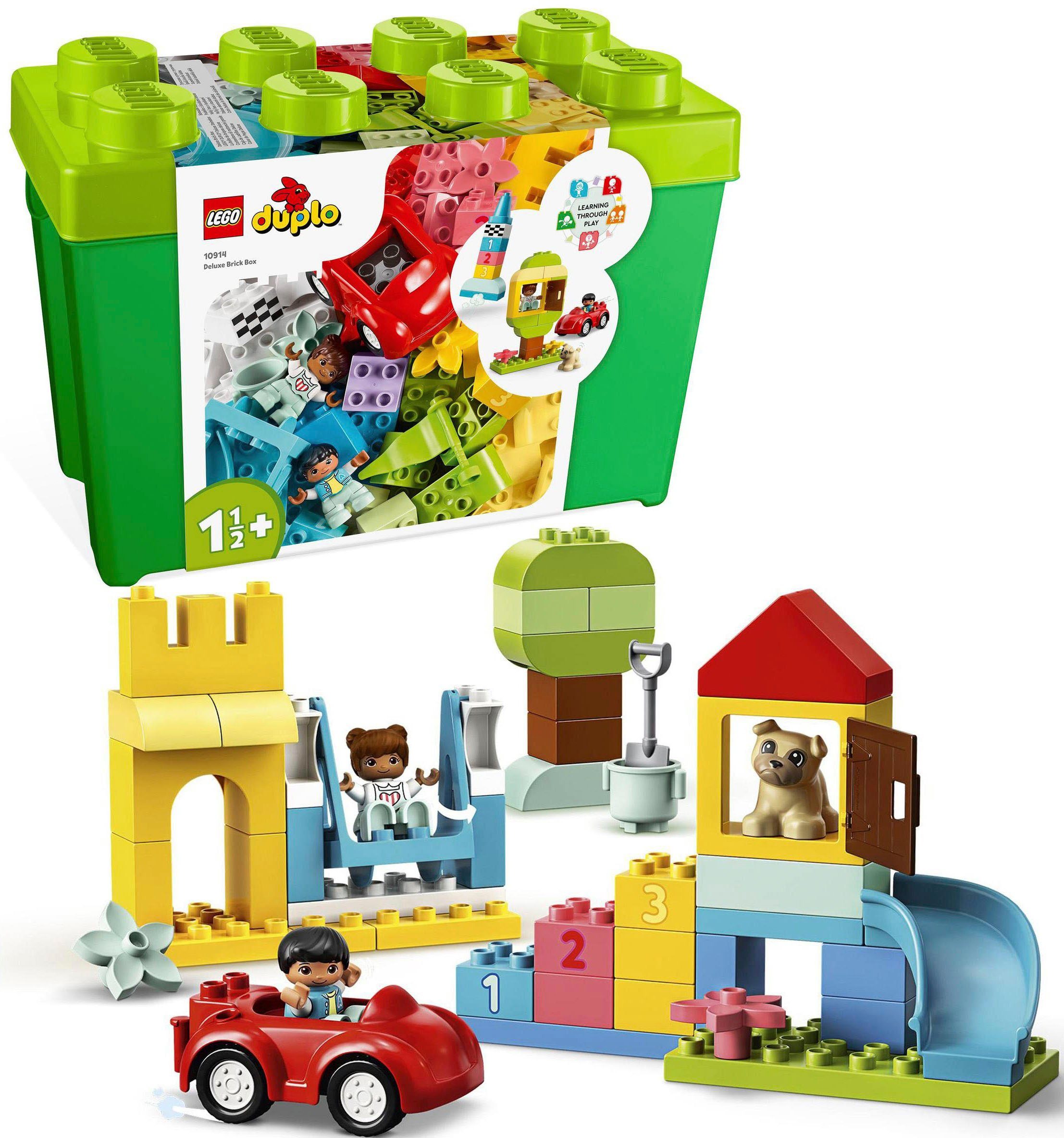 LEGO® Konstruktionsspielsteine Deluxe Steinebox (10914), LEGO® DUPLO® Classic, (85 St), Made in Europe