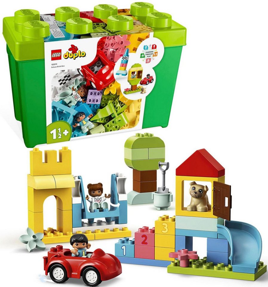 LEGO® Konstruktionsspielsteine Deluxe Steinebox (10914), LEGO® DUPLO®  Classic, (85 St), Made in Europe, Ab 18 Monaten