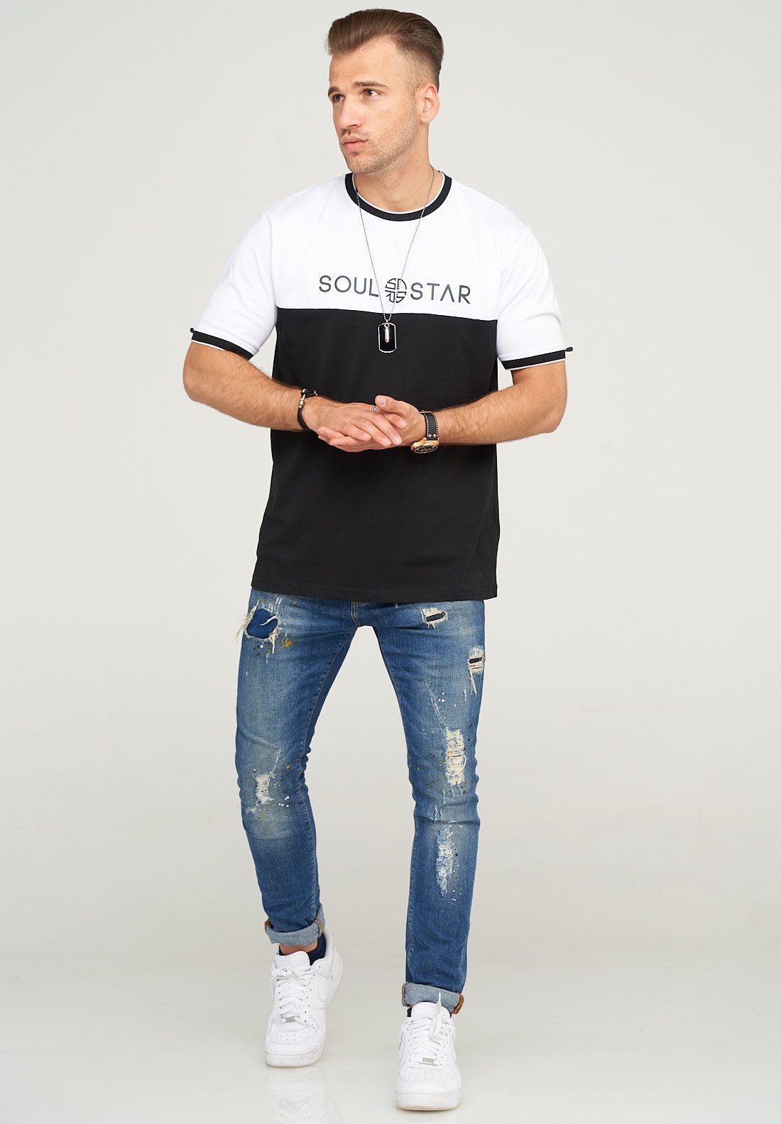 SOULSTAR T-Shirt SINGAPUR mit trendigem Logoprint
