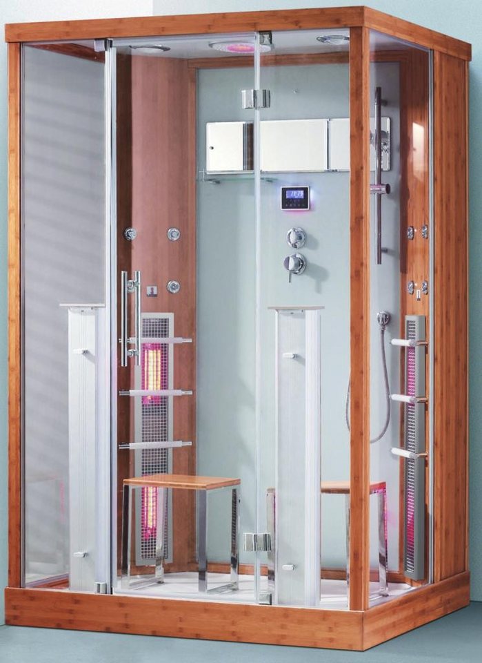 Thumbnail - PureHaven Dampfdusche 2in1 Dampfdusche und Infrarotsauna 145x90x215 cm