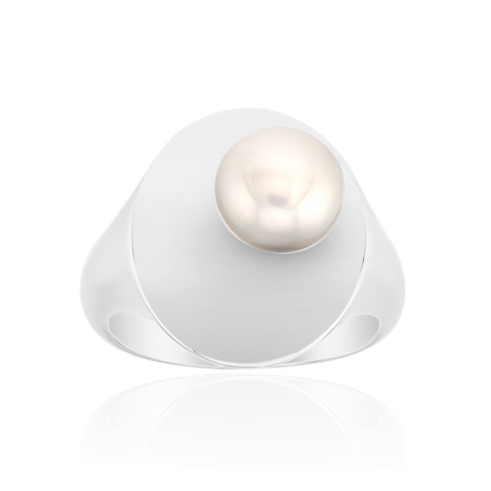 Cavill Perlenring Cavill Ring aus 925er Sterlingsilber mit 7 mm weißer Perle, elegant (1-tlg)