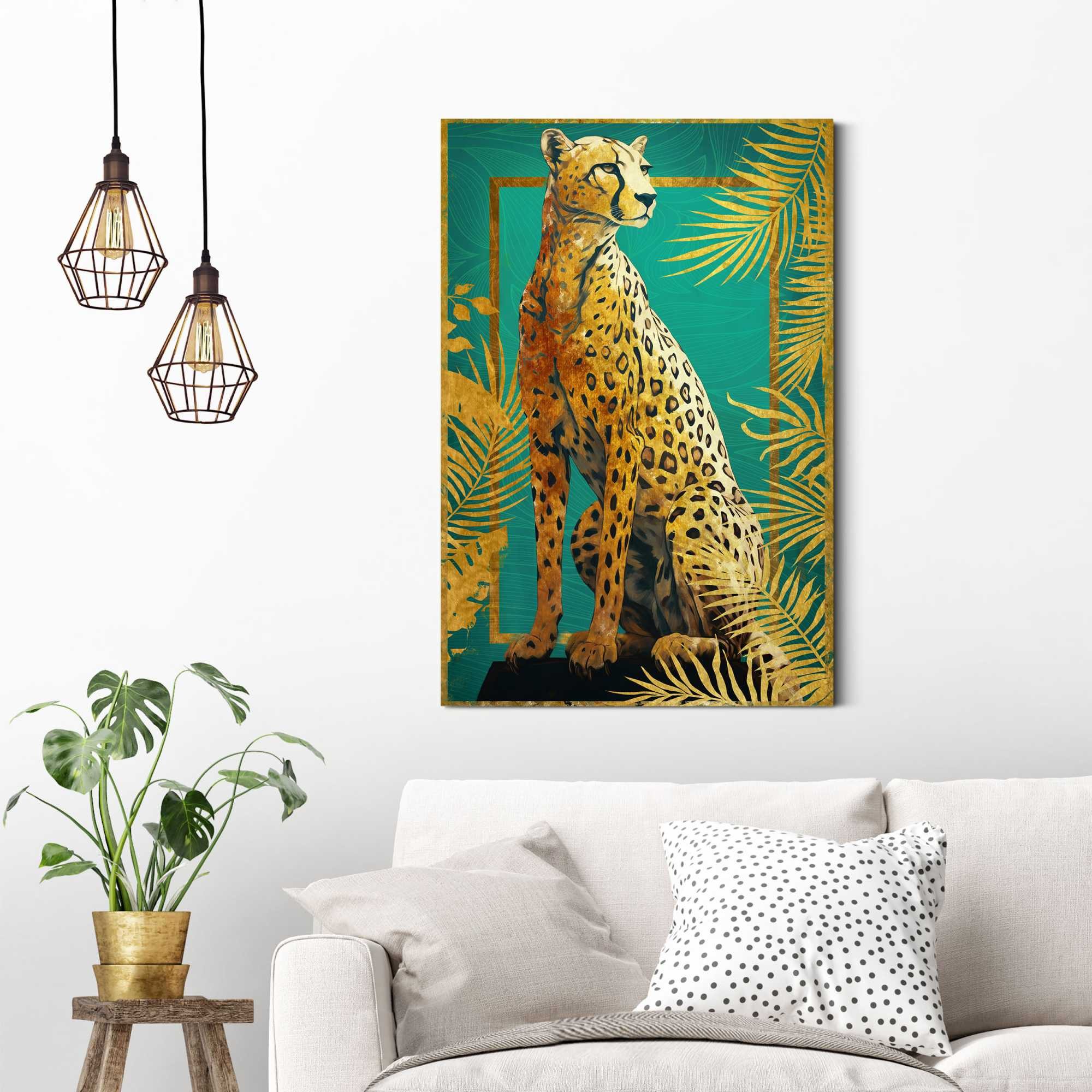 Deco-Panel Cheetah Pose