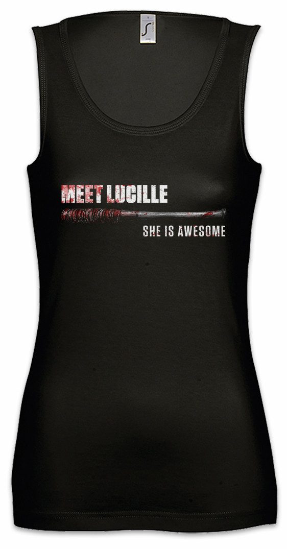 Urban Backwoods Tanktop Meet Lucille Ärmelloses Damen T-Shirt Negan Baseball TV Walking Bat Zombie Walkers Dead