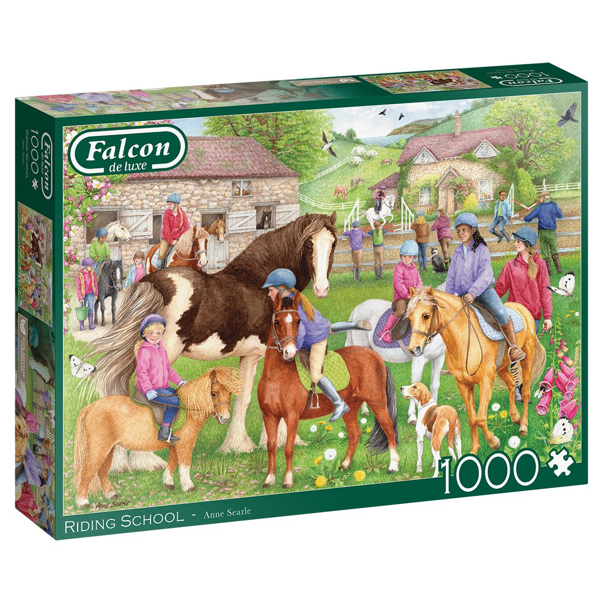 Jumbo Spiele Puzzle Falcon de luxe Riding School 1000 Teile Puzzle, 1000 Puzzleteile