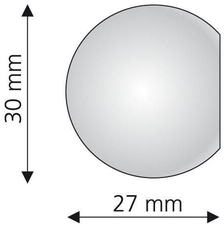 Power, mm Liedeco, 20 Ø (Set, 1-St), Gardinenstangen-Endstück aluminiumfarben für Gardinen, Gardinenstangen