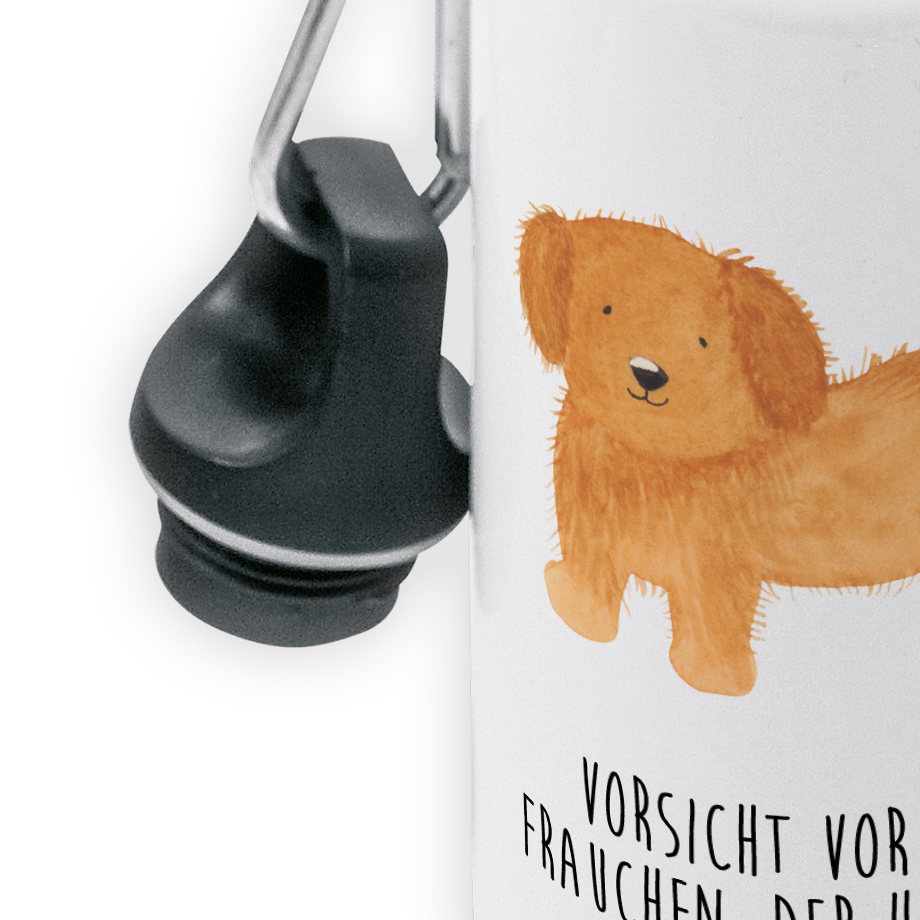 Hund Mrs. Panda Weiß & flauschig Hunderasse, Mr. Hundebesitzer, Geschenk, - - Haustier Trinkflasche